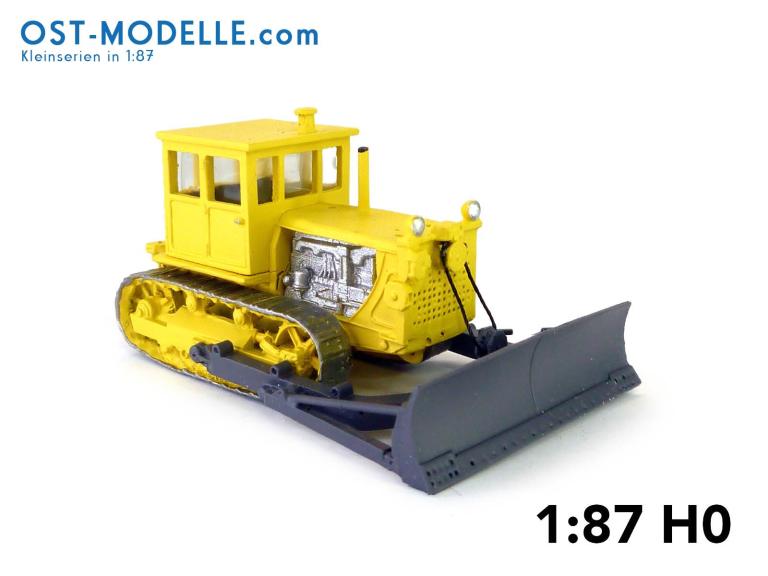 Preview: Planierraupe S100 CHTZ DZ 53 alte Kabine breites Schiebeschild - gelb